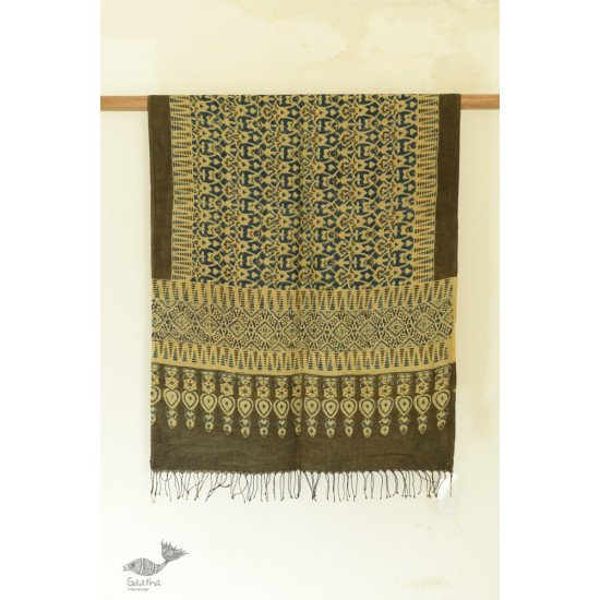 shop Ajrakh Hand Block Printed ~ Linen Stole