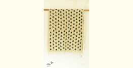 Kafi | Handloom Linen - Ajrakh Printed Stole - Stars