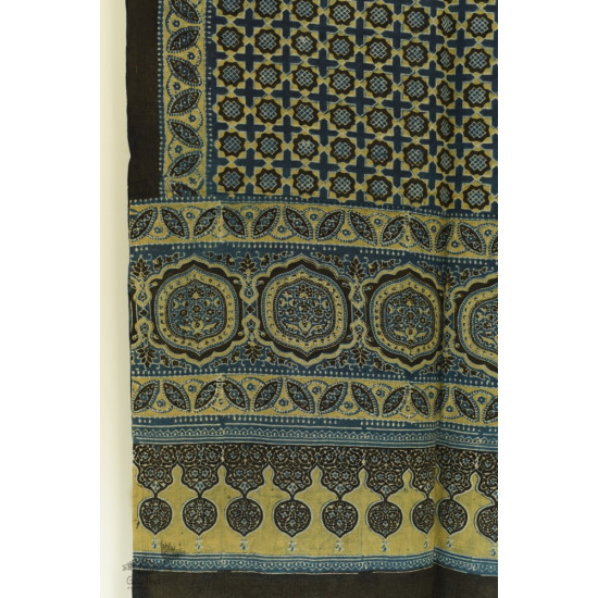 shop Ajrakh Block Print ~ Handloom Linen Stole