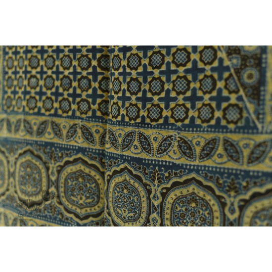 shop Ajrakh Block Print ~ Handloom Linen Stole