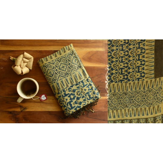 shop Ajrakh Hand Block Printed ~ Linen Stole