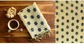 shop Handloom Linen - Ajrakh Printed Stole natural dyed