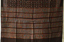 Sakhi . सखी ⁂ Ajrakh Block Printed Pure Cotton Dupatta - 30