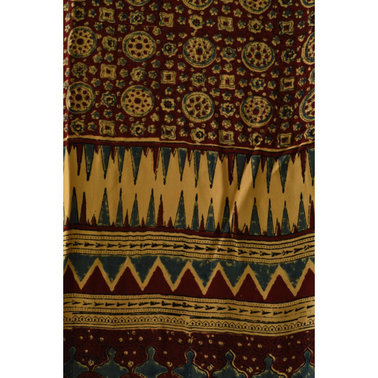 buy Ajrakh Printed Crape Dupatta