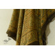 buy Ajrakh Natual Dyed Crape Dupatta - Green & Brown