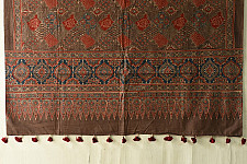 Sakhi . सखी ⁂ Ajrakh Block Printed Pure Cotton Dupatta - 33