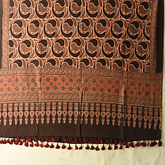 Sakhi . सखी ⁂ Ajrakh Block Printed Pure Cotton Dupatta - 39