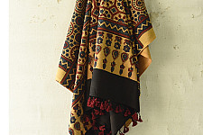 Sakhi . सखी ⁂ Ajrakh Block Printed Pure Cotton Dupatta - 43