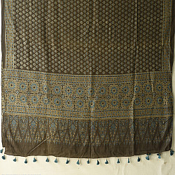 Sakhi . सखी ⁂ Ajrakh Block Printed Pure Cotton Dupatta - 45