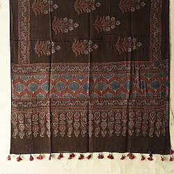 Sakhi . सखी ⁂ Ajrakh Block Printed Pure Cotton Dupatta - 48
