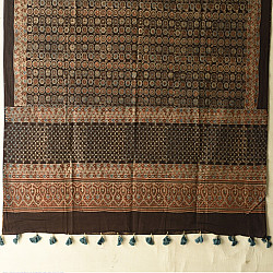Sakhi . सखी ⁂ Ajrakh Block Printed Pure Cotton Dupatta - 50