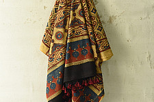 Sakhi . सखी ⁂ Ajrakh Block Printed Pure Cotton Dupatta - 51