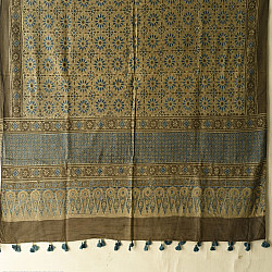 Sakhi . सखी ⁂ Ajrakh Block Printed Pure Cotton Dupatta - 52