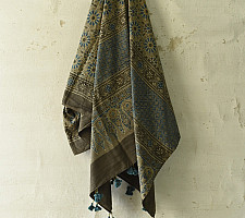 Sakhi . सखी ⁂ Ajrakh Block Printed Pure Cotton Dupatta - 52