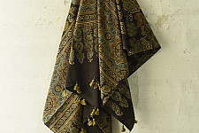 Sakhi . सखी ⁂ Ajrakh Block Printed Pure Cotton Dupatta - 53