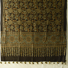 Sakhi . सखी ⁂ Ajrakh Block Printed Pure Cotton Dupatta - 53