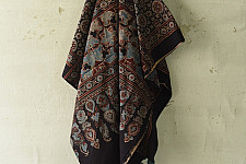 Sakhi . सखी ⁂ Ajrakh Block Printed Pure Cotton Dupatta - 54