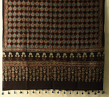 Sakhi . सखी ⁂ Ajrakh Block Printed Pure Cotton Dupatta - 55