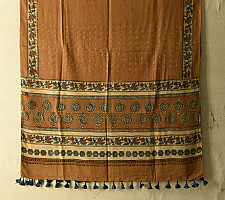 Sakhi . सखी ⁂ Ajrakh Block Printed Pure Cotton Dupatta - 57