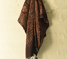 Sakhi . सखी ⁂ Ajrakh Block Printed Pure Cotton Dupatta - 59