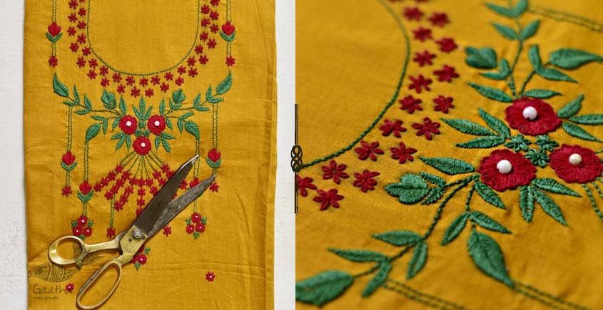 Saheli ☀ Embroidered Silk Dress Material ☀ 36
