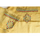 Embroidered & Mirror Work - Yellow Mashru Blouse Piece