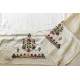 Embroidered Mashru Blouse Fabric - off white