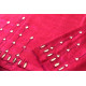 Mashru Blouse Piece Mirror Work - Rani Pink