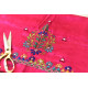 Mashru Blouse Piece Embroidered - Rani Pink