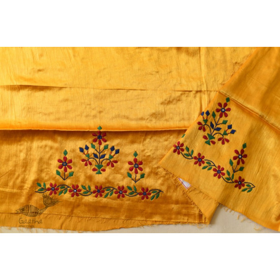 Mashru Blouse Piece - Embroidered & Mirror Work