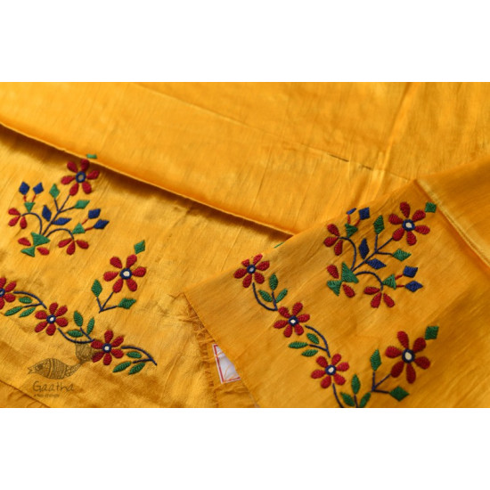 Mashru Blouse Piece - Embroidered & Mirror Work