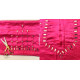 Mashru Blouse Piece Mirror Work - Rani Pink