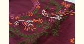 Embroidered Dress Material - - Maroon