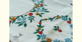 Threads of Love ~ Embroidered Dress Material - Off White