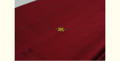 Threads of Love ~ Hand Embroidered - Kurti Material - Maroon