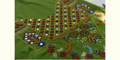 Threads of Love ~ Hand Embroidered - Unstitched Kurti Material