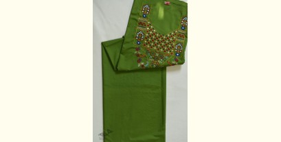Threads of Love ~ Hand Embroidered - Unstitched Kurti Material