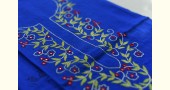 shop Hand Embroidered - kurti Material - Blue