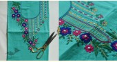shop Embroidered Dress Material - Green
