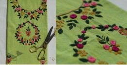 Threads of Love ~ Embroidered Dress Material -Parrot Green