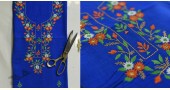shop Hand Embroidery - Kurti Fabric in Blue Color