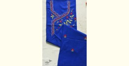 Threads of Love ☀ Embroidered Dress Material - Blue