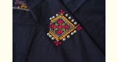 Embroidered Dress Material - Navy Blue