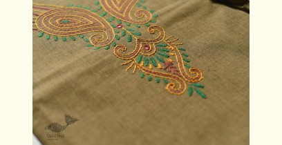 Threads of Love ☀ Embroidered Dress Material - Khakhi