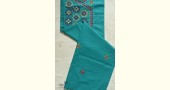 shop Embroidered Dress Material - Sea Blue