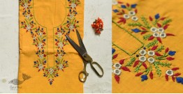Threads of Love ☀ Embroidered Dress Material - Bright Yellow