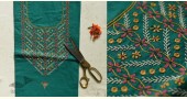 buy Embroidered Dress Material - Green