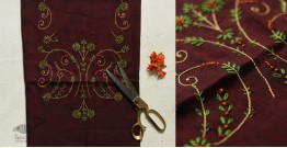 Threads of Love ☀ Embroidered Dress Material - Maroon