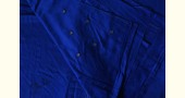 shop hand embroidered Linen kurta royal blue fabric 