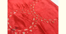 Embroidered Mashru Red Blouse Piece